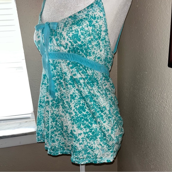 Vintage Y2K Abercrombie & Fitch 2000s Floral Babydoll Tank Top - Picture 3 of 6